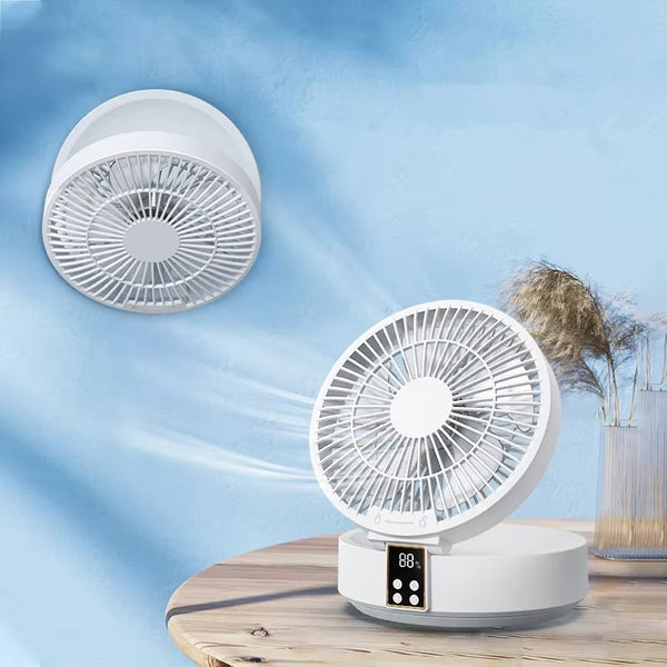 Foldable Wall-Mounted Fan with Night Light