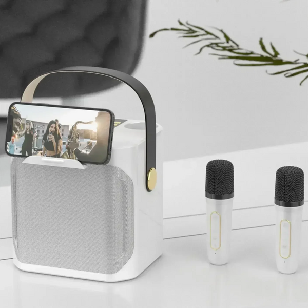Dual Microphone Karaoke Speaker with Phone Stand