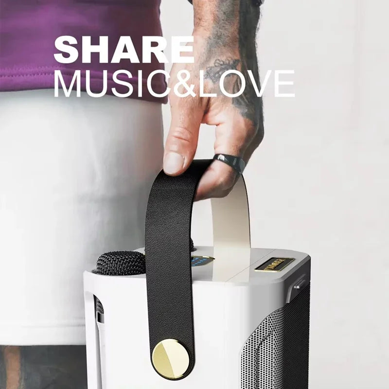 Dual Microphone Karaoke Speaker with Phone Stand